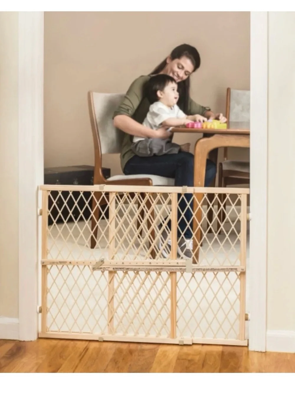 Evenflo Beige Expandable Safety Gate - Adjustable Home Barrier